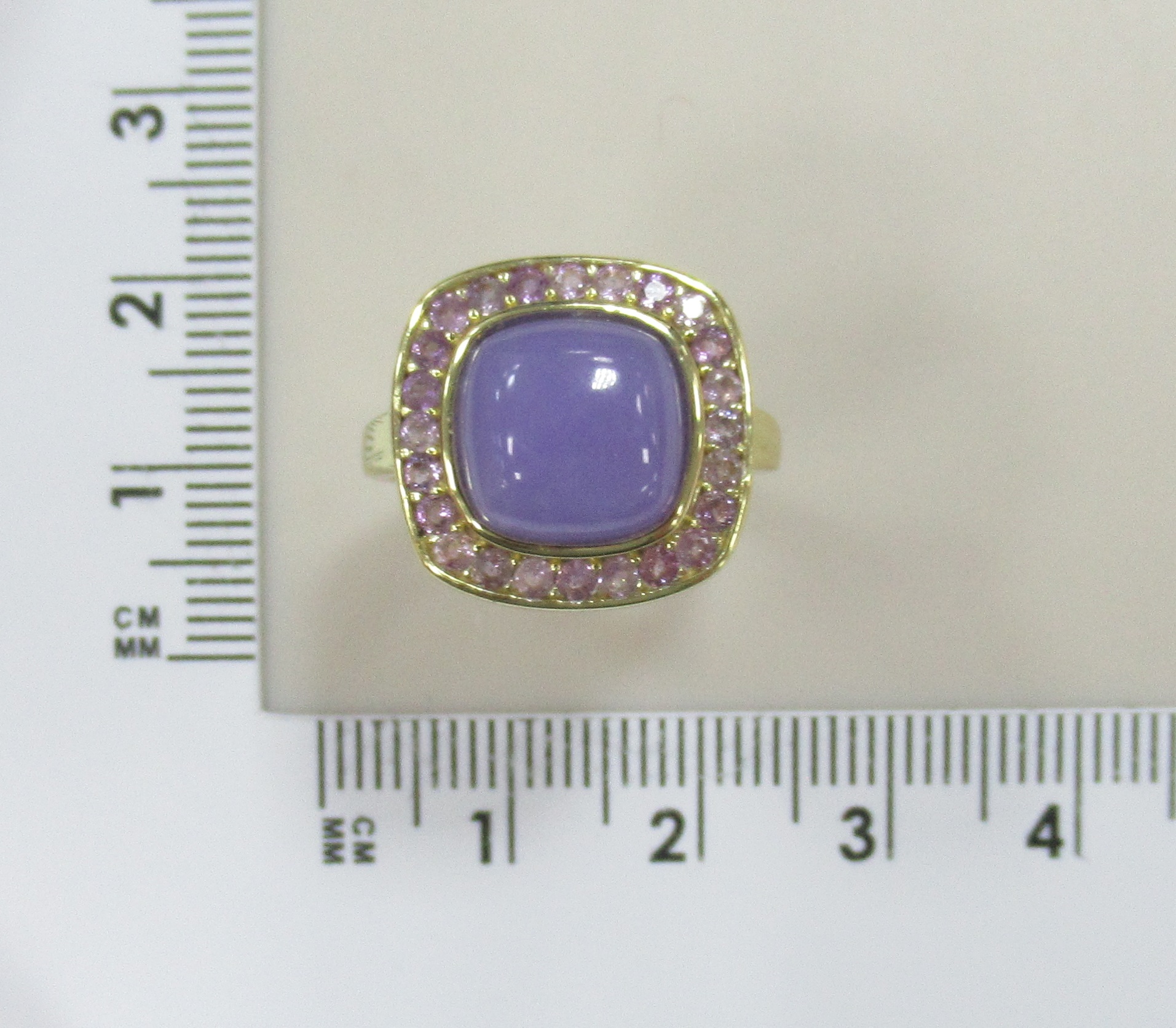 Серебряное кольцо с лавандовым жадеитом